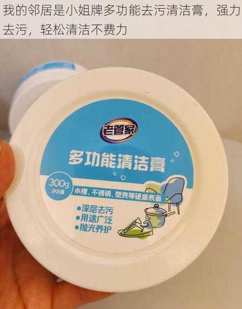 我的邻居是小姐牌多功能去污清洁膏,强力去污,轻松清洁不费力