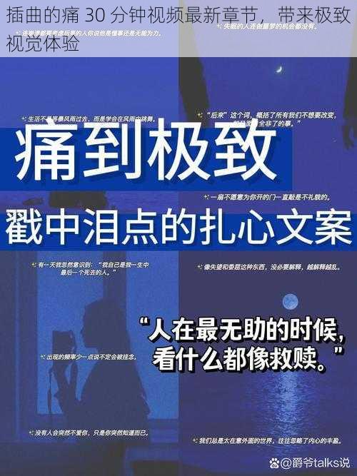 插曲的痛 30 分钟视频最新章节,带来极致视觉体验