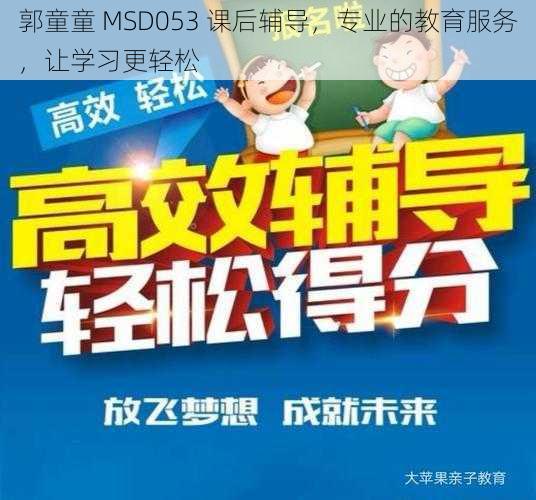 郭童童 MSD053 课后辅导,专业的教育服务,让学习更轻松